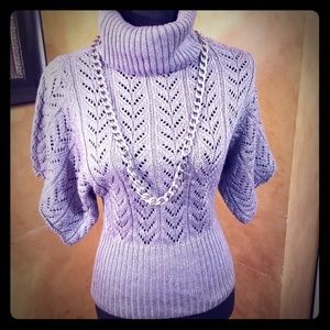 XXi Grey knit cable sweater